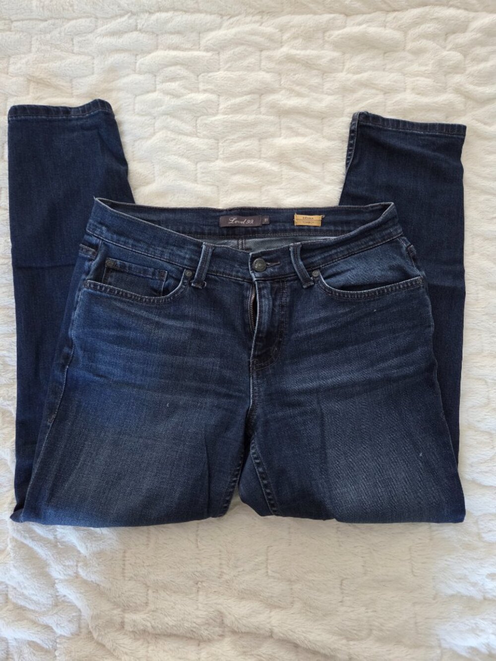 Level 99 Sienna Tomboy Jeans Dark Wash Stretch Denim Size 27